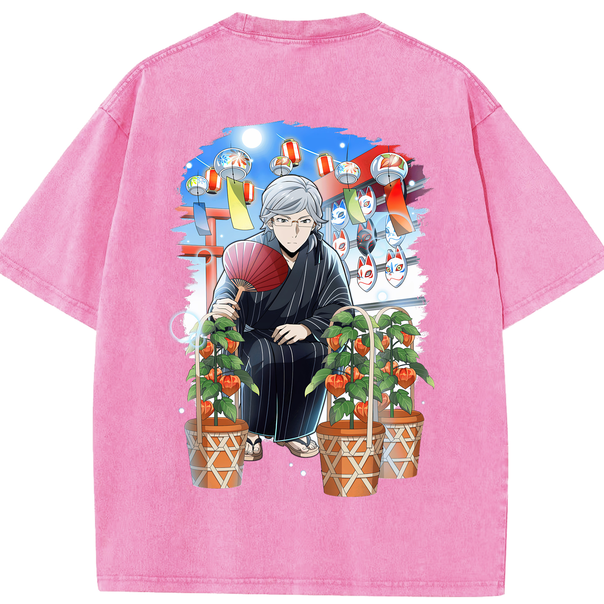 （画像用） 文豪ストレイドッグス Bungo Stray Dogs 綿100% ヴィンテージ風 半袖Tシャツ（背面プリント）